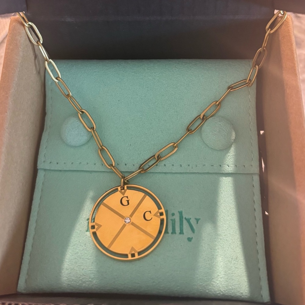 Gold Initial Pendant Necklace